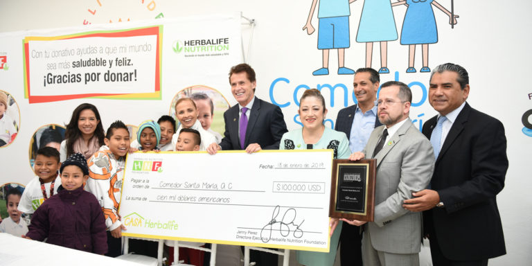 Herbalife Nutrition Foundation entregó un donativo de $100,000 dólares a Comedor Santa María, A.C. en la Ciudad de México