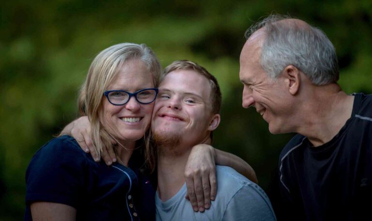 Padres con un hijo que vive con Sindrome de Down